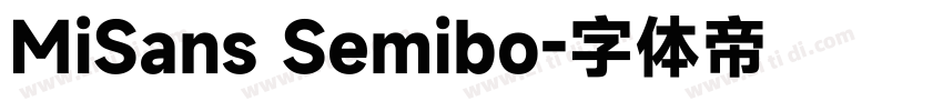 MiSans Semibo字体转换